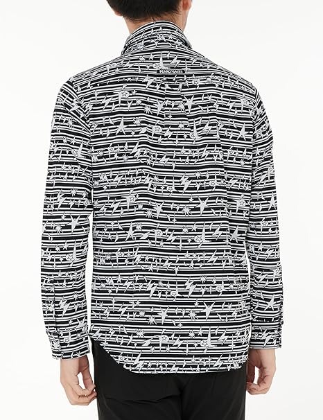 Amazon | [パーリーゲイツ] メンズ 長袖 ポロシャツ (ストレッチ性